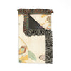 Floral Woven Blanket – Reversible Vintage Botanical Throw Blush