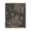 Floral Woven Blanket — Vintage Botanical Throw for Nursery, Living Room & Bedroom