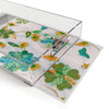 Floral Butterfly Acrylic Serving Tray — Blush and Blue Garden