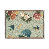 Florals & Birds Woven Blanket – Vintage Garden Throw