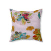 Floral Velvety Soft Pillow — Pink Boho Throw Pillow