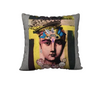Velvet or Cotton-Canvas Pillowcase Collection -  "A Lot On Her Mind" 18 x 18 or 22 x 22
