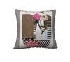 Velvet or Cotton-Canvas Pillowcase Collection - "Handle With Care" 18 x 18 & 22 x 22