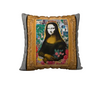 Velvet or Cotton-Canvas Pillowcase Collection - "Mona Framed" 18 x 18 & 22 x 22