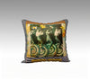 Velvet or Cotton-Canvas Pillowcase -"Unicycle Parade" 18 x 18 or 22 x 22