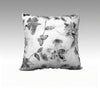 Velvet or Cotton-Canvas Pillowcase Collection - "Ephemera B&W" 18 x 18 & 22 x 22