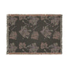 Floral Vintage Woven Blanket — Garden Throw for Living Room & Bedroom