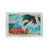 Retro Acrylic Serving Tray — Vintage Station Wagon