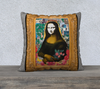 Cotton Canvas Pillowcase Collection - Mona Framed - 18 x 18 or 22 x 22
