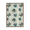 Floral Vintage Woven Blanket — Garden Throw for Living Room & Bedroom