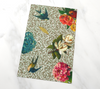 Tea Towel Collection Absorbent Organic Cotton Hemp -  Vintage Botanical Kissed With Graffiti