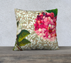 Velvet Pillowcase Collection - Botanicals Kissed With Graffiti Hydrangia- 18 x 18 & 22 x 22