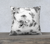 Cotton Canvas Pillowcase Collection - Black and White Botanical 18 x 18 or 22 x 22