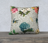Velvet Pillowcase Collection - Botanicals Kissed With Graffiti - 18 x 18 & 22 x 22