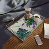 Floral Acrylic Serving Tray — Fresh Flowers Decorative Tray