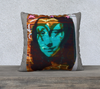 Velvet or Cotton-Canvas Pillowcase Collection "Mona In Brooklyn" 18 x 18 or 22 x 22
