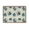 Floral Vintage Woven Blanket — Garden Throw for Living Room & Bedroom