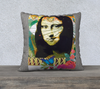 Cotton Canvas Pillowcase Collection - Mona Go Round - 18 x 18 or 22 x 22