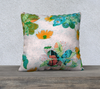 Velvet Pillowcase Collection - Ephemera Botanicals Blush - 18 x 18 & 22 x 22