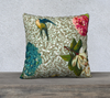 Velvet Pillowcase Collection - Botanicals Kissed With Graffiti - 18 x 18 & 22 x 22