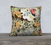 Velvet Pillowcase Collection - Vintage Ephemera Botanicals - 18 x 18 & 22 x 22