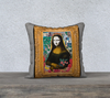 Velvet or Cotton-Canvas Pillowcase Collection - "Mona Framed" 18 x 18 & 22 x 22