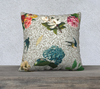 Velvet Pillowcase Collection - Botanicals Kissed With Graffiti - 18 x 18 & 22 x 22