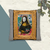 "Mona In Frame" Throw Pillow With Insert 18 x 18