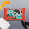 "Road Trip" Throw Pillow With Insert 20 x 12