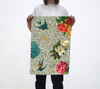 Tea Towel Collection Absorbent Organic Cotton Hemp -  Vintage Botanical Kissed With Graffiti