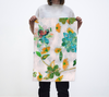 Tea Towel Collection Organic Cotton Hemp - Blush Mixed Media Botanical