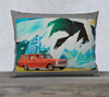 Velvet or Cotton-Canvas Pillowcase Collection - "Road Trip" 18 x 18 & 22 x 22