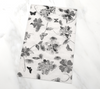 Tea Towel Collection Absorbent Organic Cotton Hemp -Black and White Floral