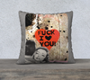 Cotton Canvas Pillowcase Collection - F I Love You - 18 x 18 or 22 x 22
