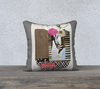 Velvet or Cotton-Canvas Pillowcase Collection - "Handle With Care" 18 x 18 & 22 x 22