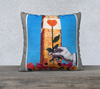 Cotton Canvas Pillowcase Collection - Grow Love - 18 x 18 or 22 x 22