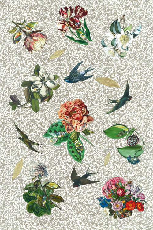 “Graffiti Kissed Botanicals I & II”
