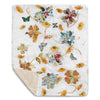 "Ephemeral Botanicals" Sherpa blanket 50 x 60