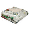"Graffiti Kissed Botanicals" Sherpa blanket 50 x 60