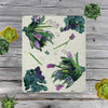 "Xeroxed Garden" Sherpa blanket 50 x 60