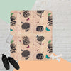 "Vintage Botanical Etchings" Sherpa blanket 50 x 60