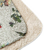 "Graffiti Kissed Botanicals" Sherpa blanket 50 x 60