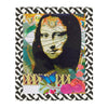 Fleece Collection Soft Lightweight Throw Blanket - "Mona Go Round"
