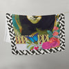 Fleece Collection Soft Lightweight Throw Blanket - "Mona Go Round"