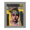 Fleece Collection  Lightweight Throw Blanket with pattern background - "A Lot On Her Mind" Throw Blanket
