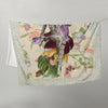 Fleece Collection Soft Lightweight Throw Blanket with pattern background - "Flower Girl'