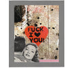 Fleece Collection Soft Lightweight Throw Blanket - "Fuck I Love You'
