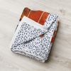 Fleece Collection Soft Lightweight Throw Blanket with pattern background - "Music Sets You Free"