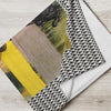 Fleece Collection  Lightweight Throw Blanket with pattern background - "A Lot On Her Mind" Throw Blanket